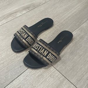 Christian Dior Navy Blue Slides
